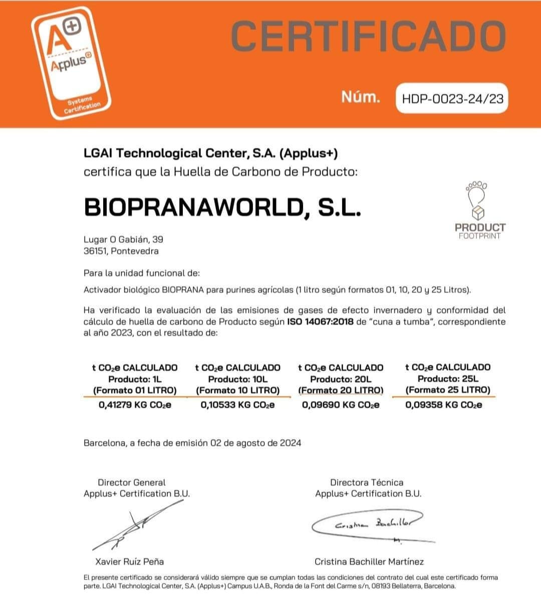 Certificado BRC